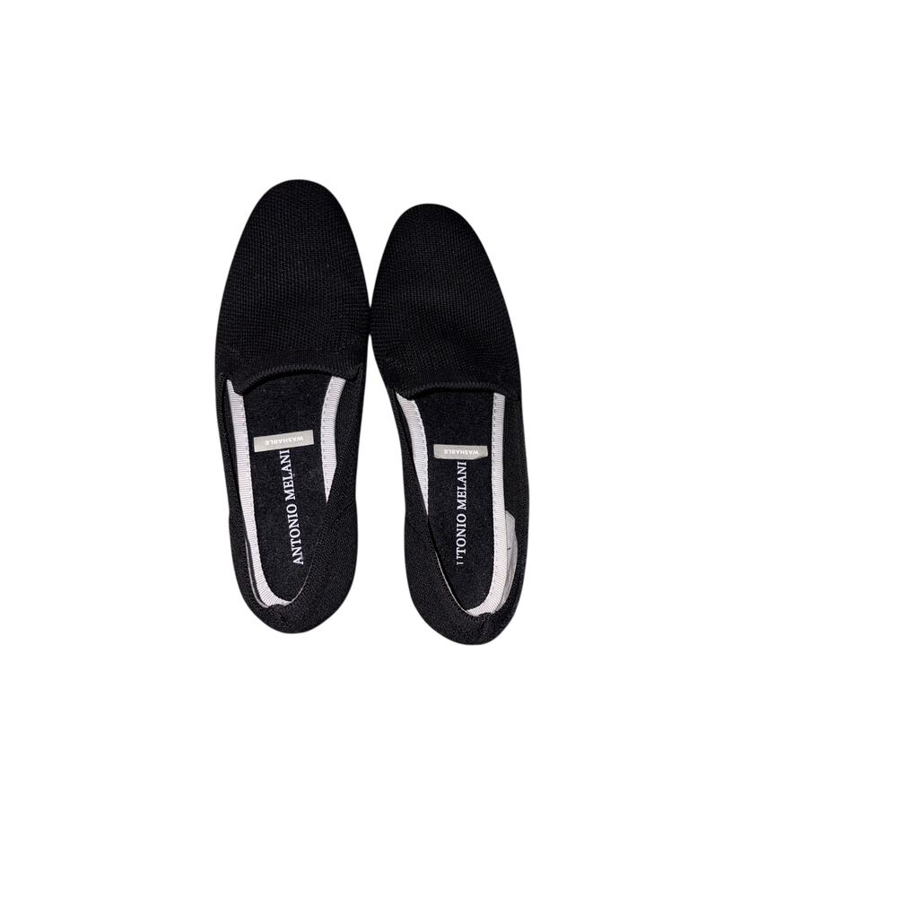 Antonio Melani Black Knit Slip-On Flats Women’s Size 5